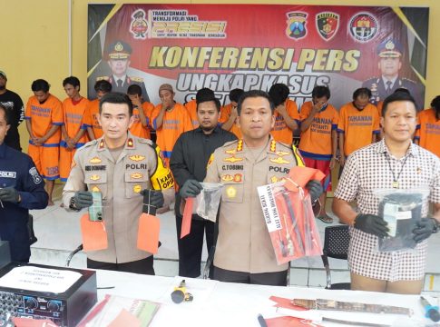 Polisi Sidoarjo Ungkap Kasus Selama Sebulan