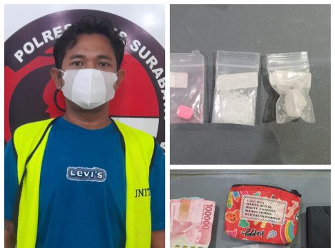Tukang Las Pengedar Narkoba di Pradah Kalikendal Surabaya, Dibekuk Polisi