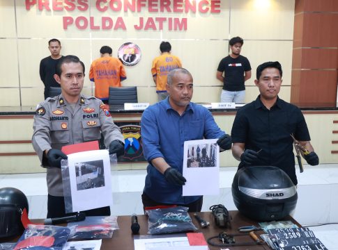 Polda Jatim Berhasil Amankan Dua Tersangka Spesialis Curanmor Rumah Kos