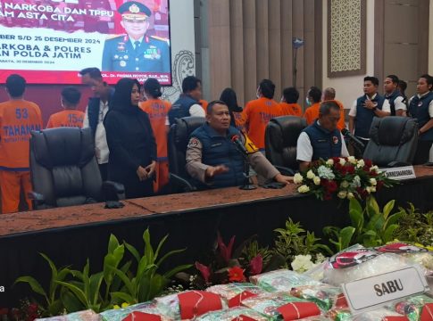 Polda Jatim Ungkap 819 Kasus Narkoba dalam 100 Hari Asta Cita