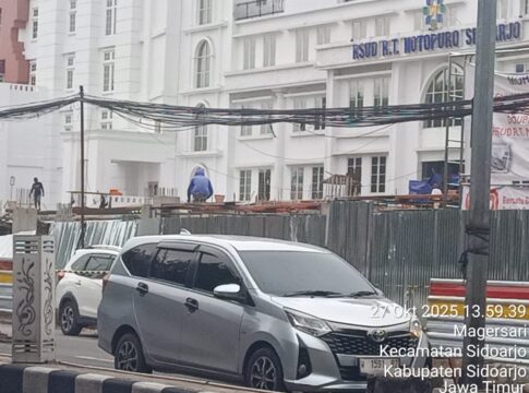 Proyek Rp20 Miliar di RS Notopuro Sidoarjo Diduga Abaikan K3, Pekerja Bekerja Tanpa APD di Area Berisiko Tinggi