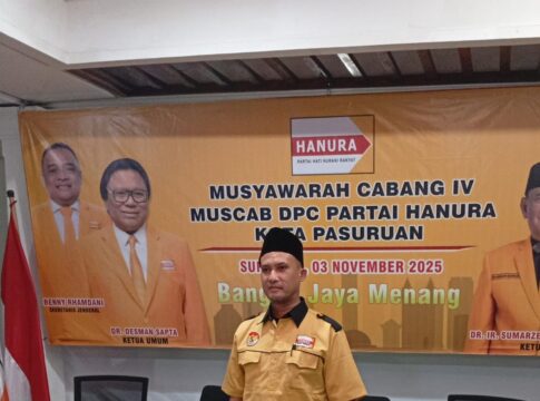 Hendhi Wahyudianto Resmi Terpilih menjadi ketua DPC Hanura Sidoarjo
