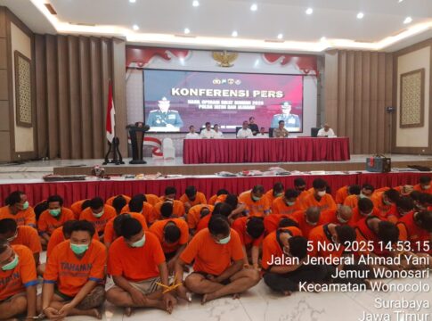 Polda Jatim Ungkap 1.443 Kasus dalam Operasi Sikat Semeru 2025, 1.135 Tersangka Berhasil Diamankan